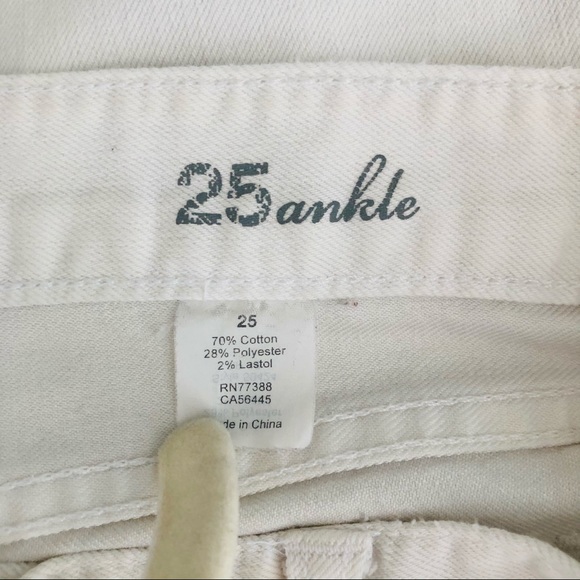 J. CREW Toothpick Ankle Jean White 25 - Picture 5 of 6